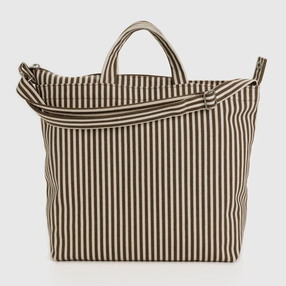 NWT Baggu Horizontal Zip Duck Bag - Brown Stripe